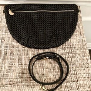 Clare V Grande Fanny Black Rattan